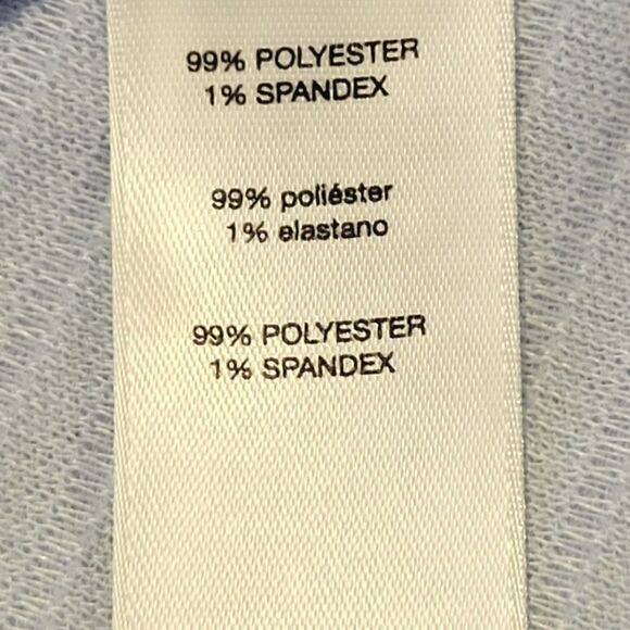 Chico's Blue Mara Mittered Ottoman Long Sleeve Blouse Size 0/S - Picture 8 of 8